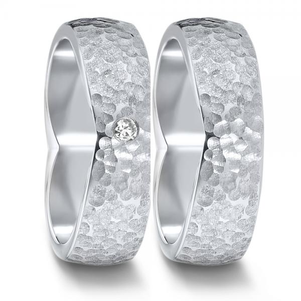Partnerringe Edelstahl von TeNo  582105+583016