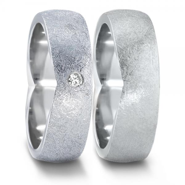 Partnerringe Edelstahl von TeNo  582106+583017
