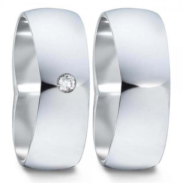 Partnerringe Edelstahl von TeNo  582107+583018