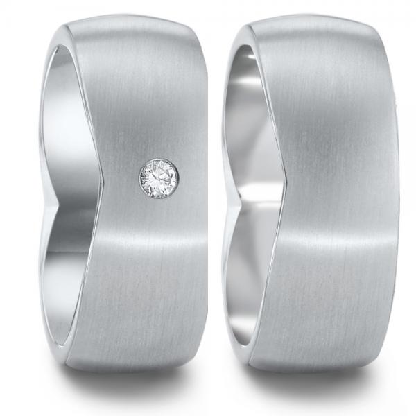 Partnerringe Edelstahl von TeNo  582108+583019