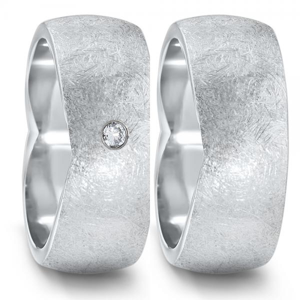 Partnerringe Edelstahl von TeNo  582110+583021