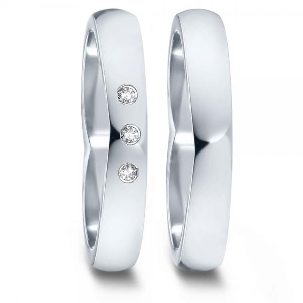 Partnerringe Edelstahl von TeNo  582099+583022