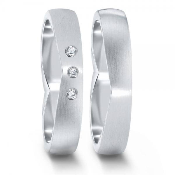Partnerringe Edelstahl von TeNo  582100+583023