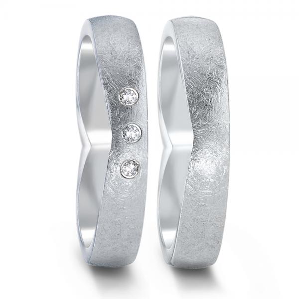 Partnerringe Edelstahl von TeNo  582102+583025