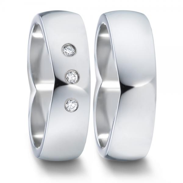 Partnerringe Edelstahl von TeNo  582103+583026