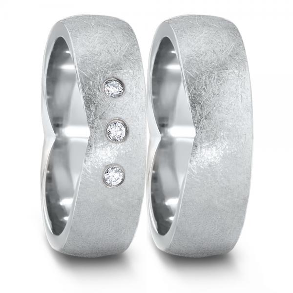 Partnerringe Edelstahl von TeNo  583029+582106