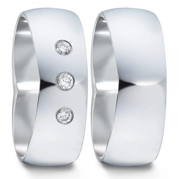 Partnerringe Edelstahl von TeNo  582107+583030