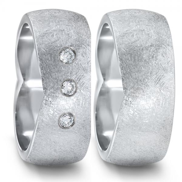 Partnerringe Edelstahl von TeNo  582110+583033