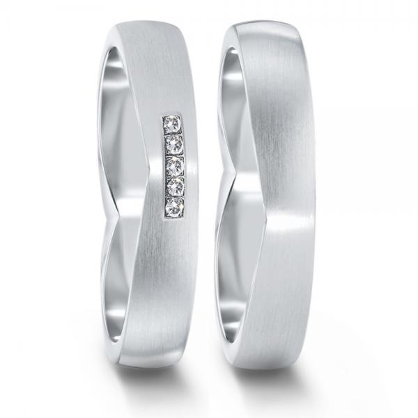 Partnerringe Edelstahl von TeNo  582100+583035