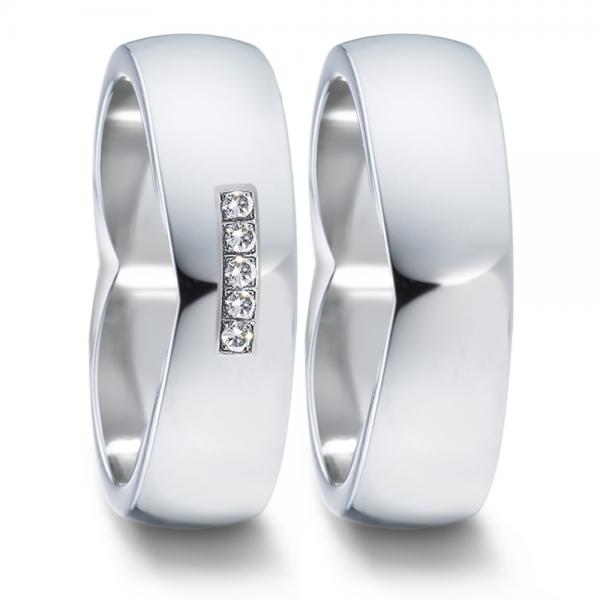 Partnerringe Edelstahl von TeNo  582103+583038