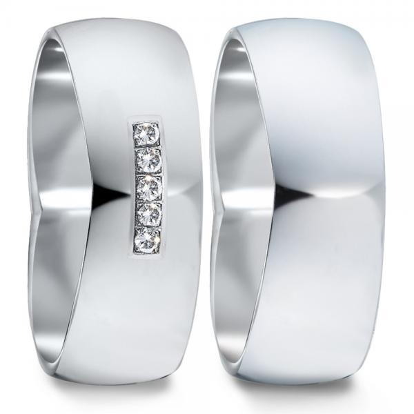 Partnerringe Edelstahl von TeNo  582107+583042