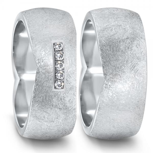 Partnerringe Edelstahl von TeNo  582110+583045