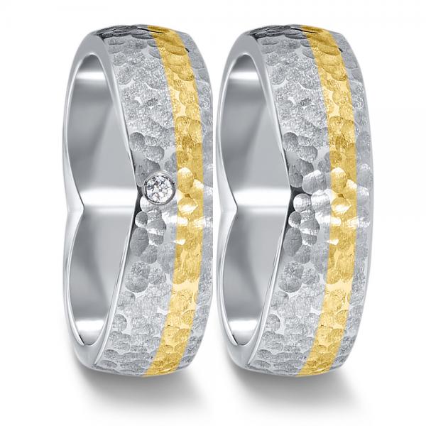 Partnerringe Edelstahl von TeNo  583072+583080
