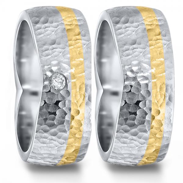 Partnerringe Edelstahl von TeNo  583076+583084