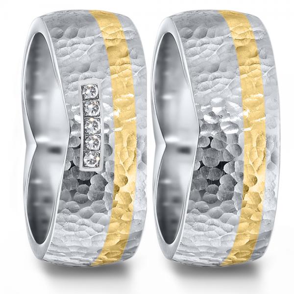 Partnerringe Edelstahl von TeNo  583076+583092