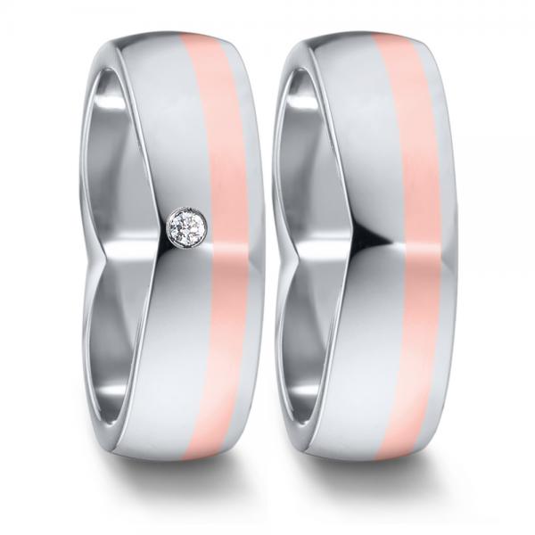 Partnerringe Edelstahl von TeNo  583094+583102