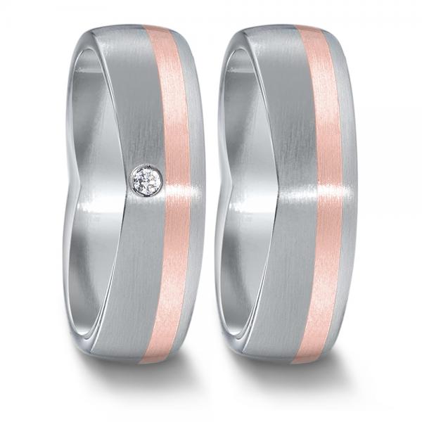 Partnerringe Edelstahl von TeNo  583095+583103