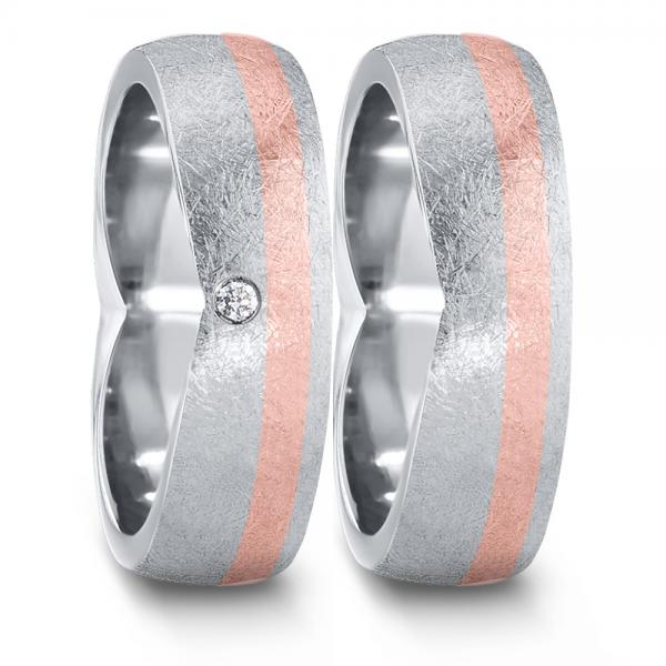 Partnerringe Edelstahl von TeNo  583105+583097
