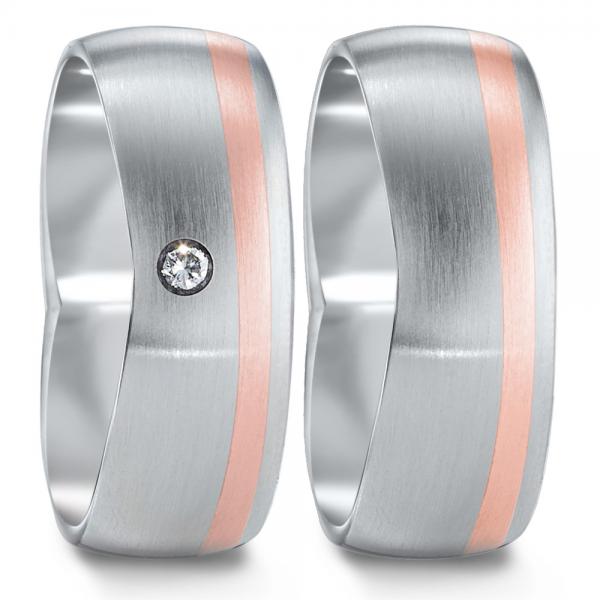 Partnerringe Edelstahl von TeNo  583099+583107
