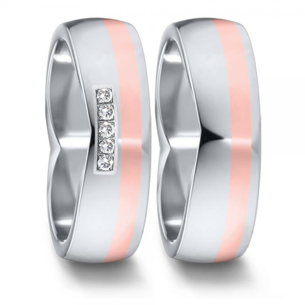 Partnerringe Edelstahl von TeNo  583094+583110