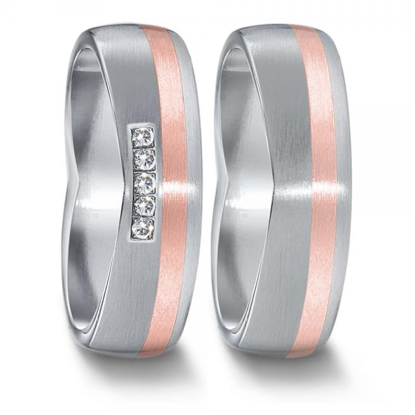 Partnerringe Edelstahl von TeNo  583095+583111