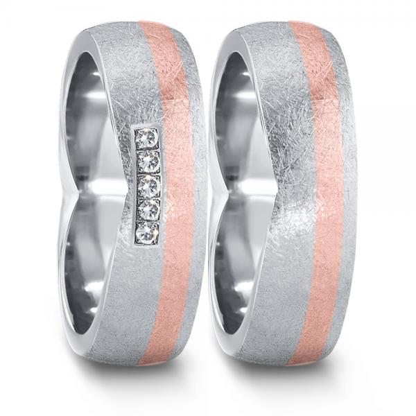 Partnerringe Edelstahl von TeNo  583097+583113