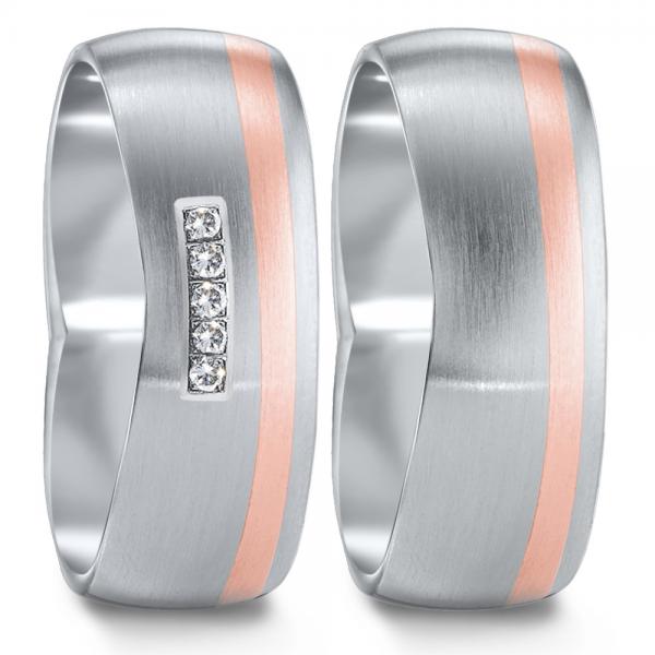 Partnerringe Edelstahl von TeNo  583099+583115