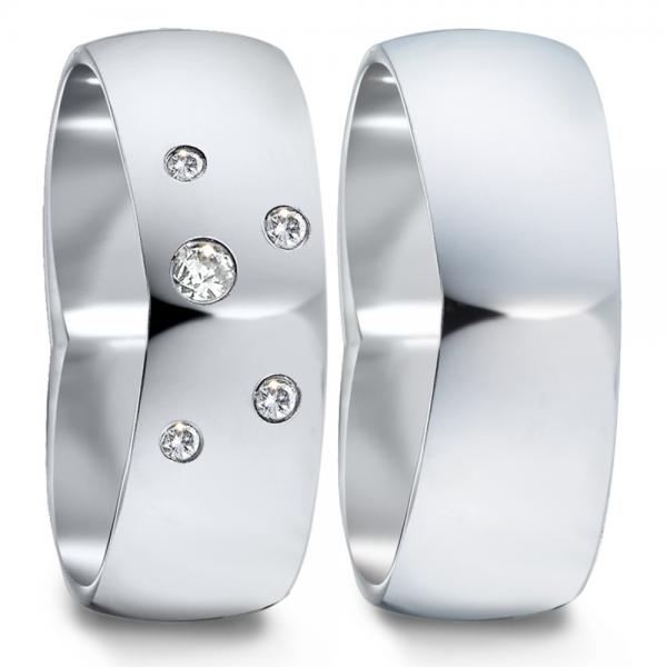 Partnerringe Edelstahl von TeNo  582107+583118