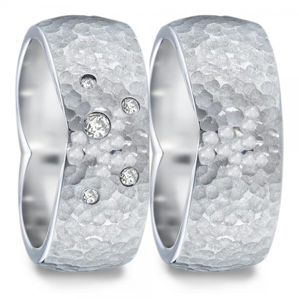 Partnerringe Edelstahl von TeNo  582109+583120