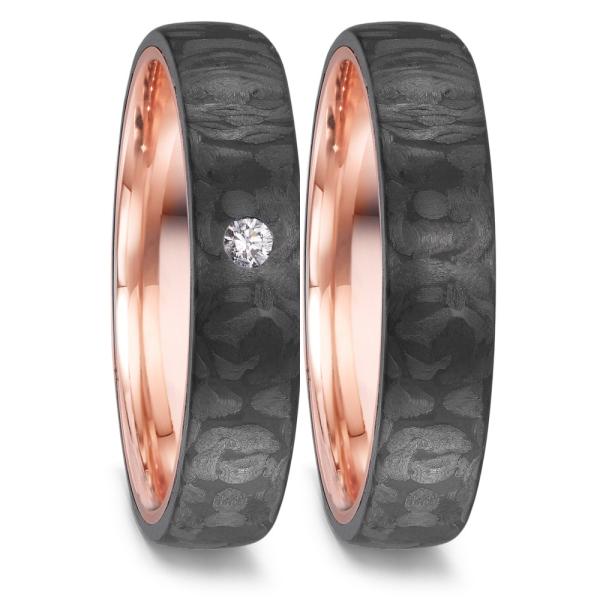 TeNo Trauringe Carbon  591754 + 591750