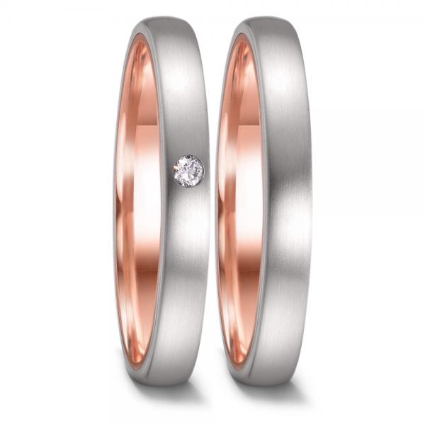 TeNo Trauringe Edelstahl  591766 + 591765