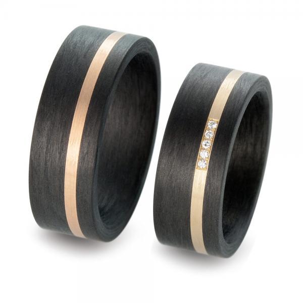 Trauringe Carbon von Titan Factory 59315/003/002/N556