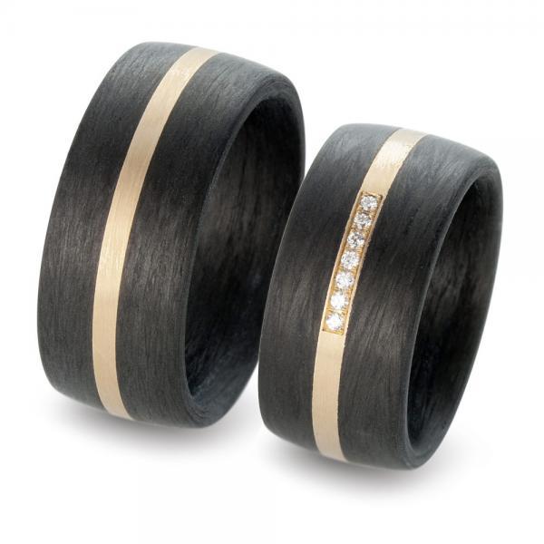 Trauringe Carbon von Titan Factory 59316/003/005/N556