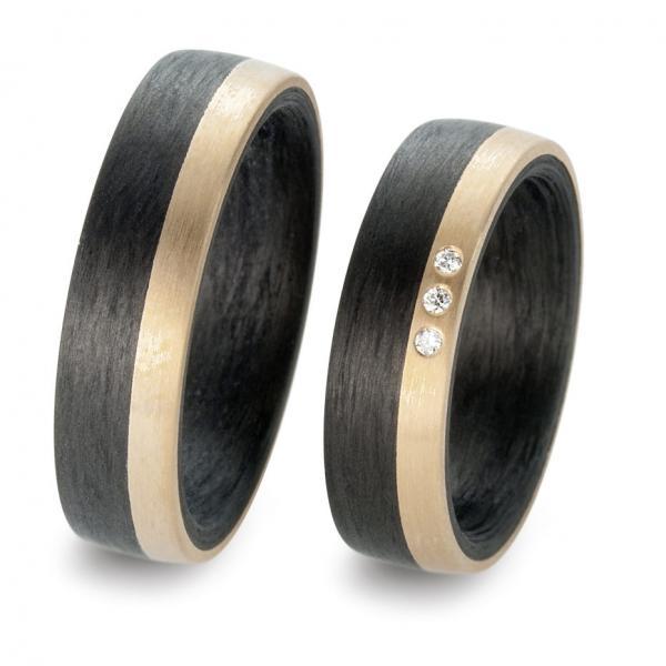 Trauringe Carbon von Titan Factory 59317/003/003/N556