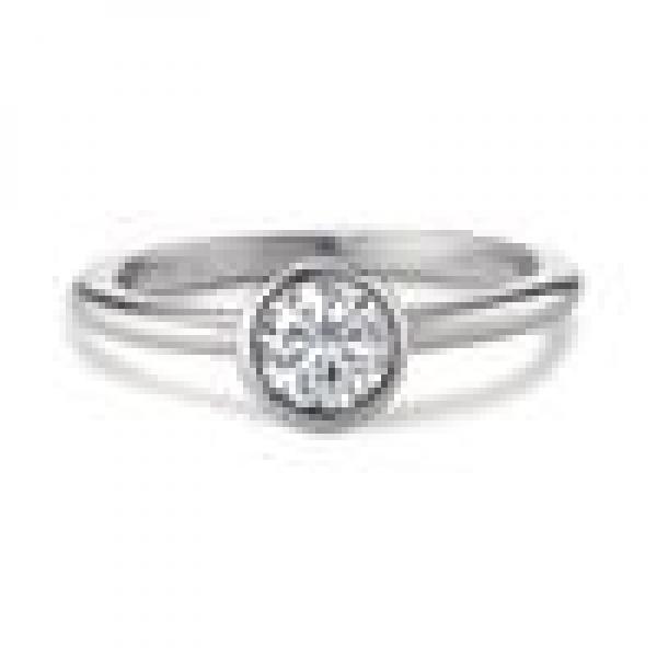 TeNo Ring Joy Edelstahl mit Crystal White Zirkonia  593935