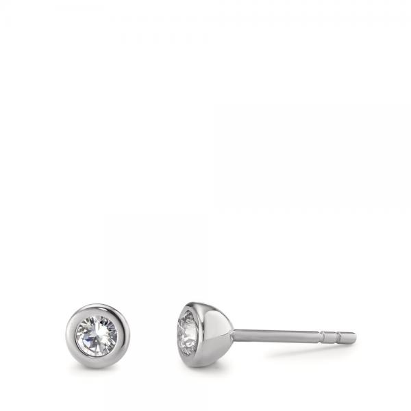 TeNo Ohrstecker Joy Edelstahl mit Crystal White Zirkonia  593938