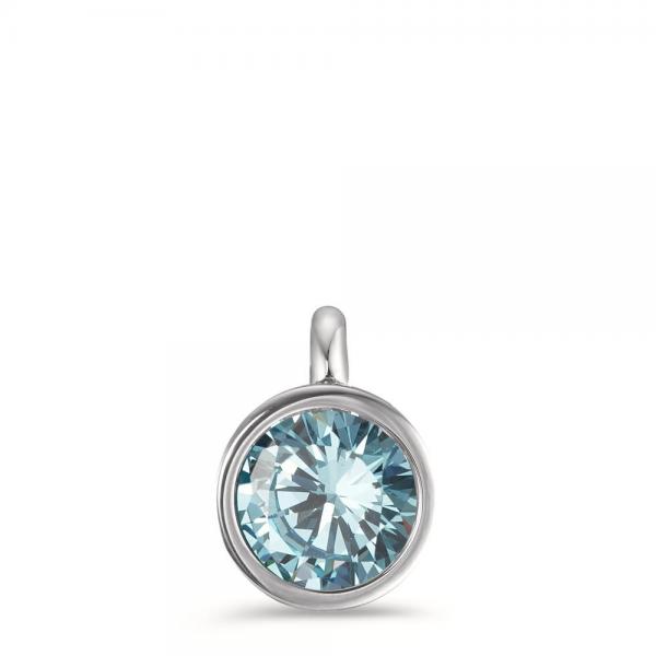 TeNo Charm-Anhänger Joy Edelstahl mit Aqua Blue Zirkonia  593949