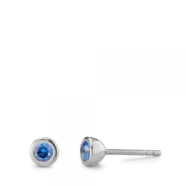 TeNo Ohrstecker Joy Edelstahl mit Sky Blue Zirkonia  593956