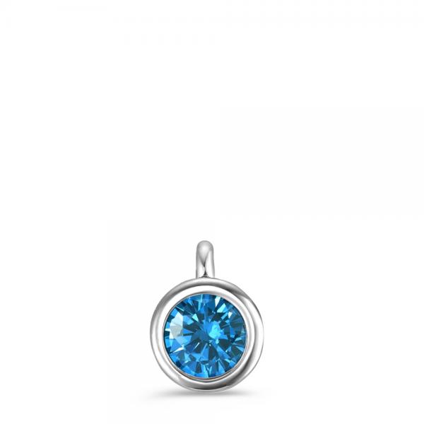 TeNo Charm-Anhänger Joy Edelstahl mit Sky Blue Zirkonia  593957