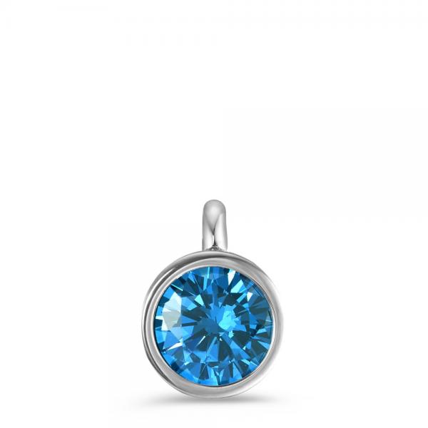 TeNo Charm-Anhänger Joy Edelstahl mit Sky Blue Zirkonia  593958