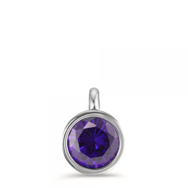 TeNo Charm-Anhänger Joy Edelstahl mit Purple Rose Zirkonia  593985