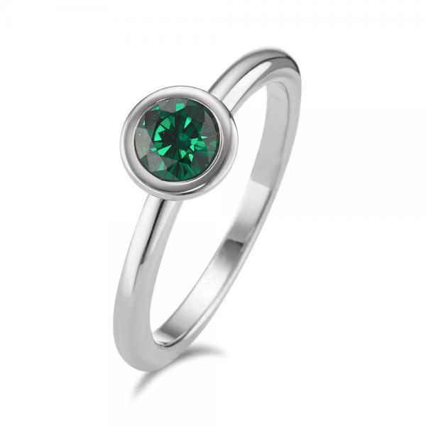 TeNo Ring Joy Edelstahl mit Jungle Green Zirkonia  593998