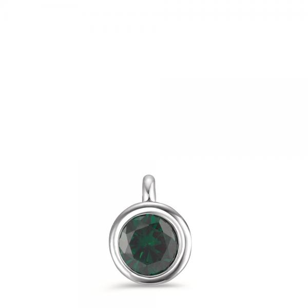 TeNo Charm-Anhänger Joy Edelstahl mit Jungle Green Zirkonia  594002