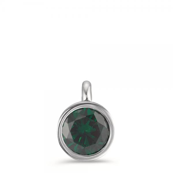 TeNo Charm-Anhänger Joy Edelstahl mit Jungle Green Zirkonia  594003