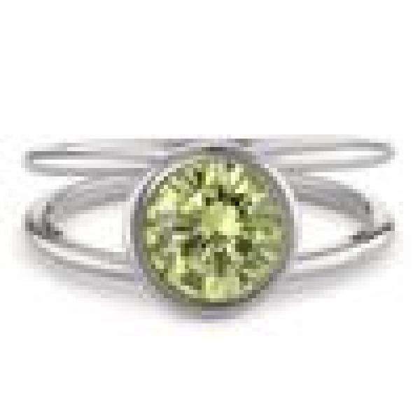 TeNo Ring Joy Edelstahl mit Apple Green Zirkonia  594005