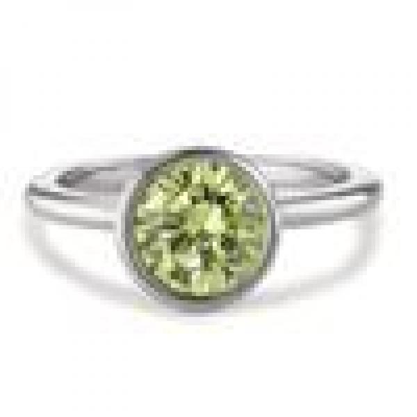 TeNo Ring Joy Edelstahl mit Apple Green Zirkonia  594006