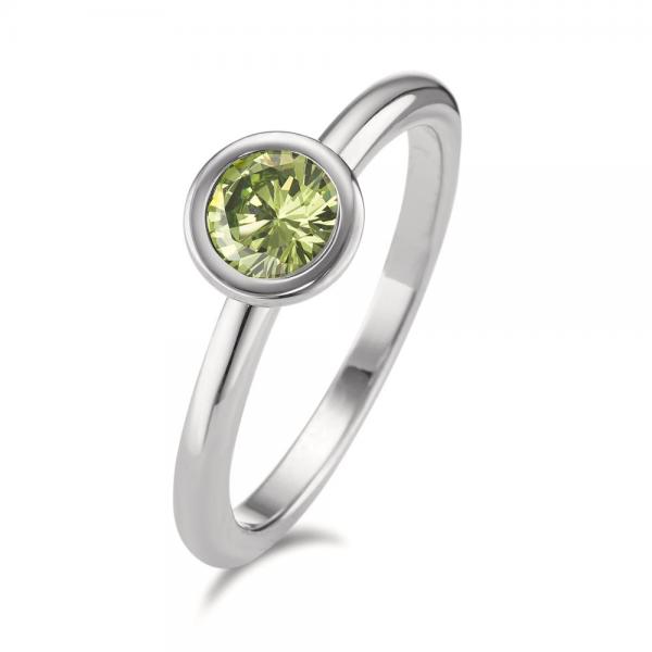 TeNo Ring Joy Edelstahl mit Apple Green Zirkonia  594007