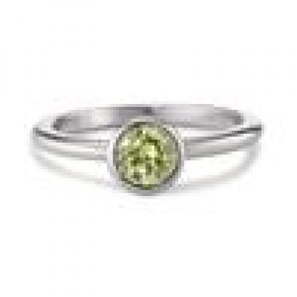 TeNo Ring Joy Edelstahl mit Apple Green Zirkonia  594007