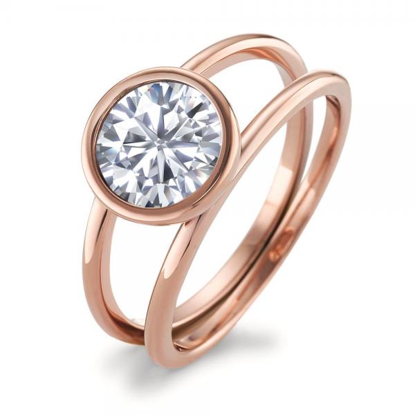 TeNo Ring Joy Roségold  Edelstahl und Crystal  594014
