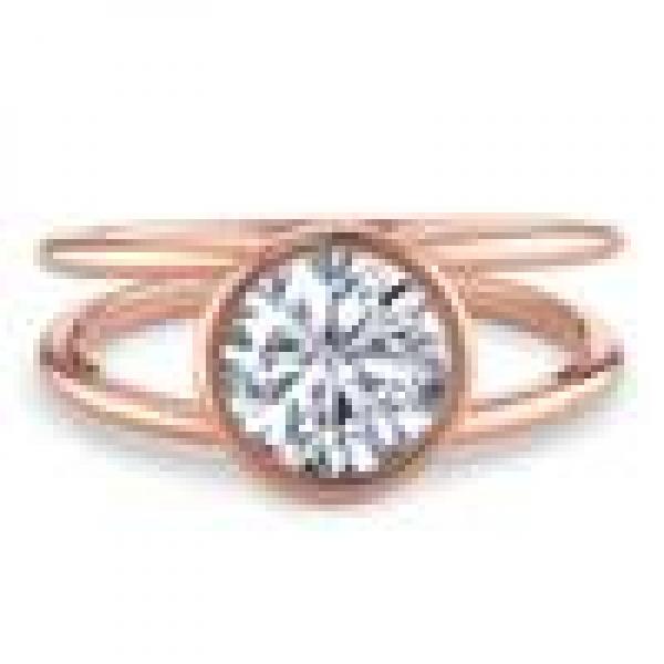TeNo Ring Joy Roségold  Edelstahl und Crystal  594014